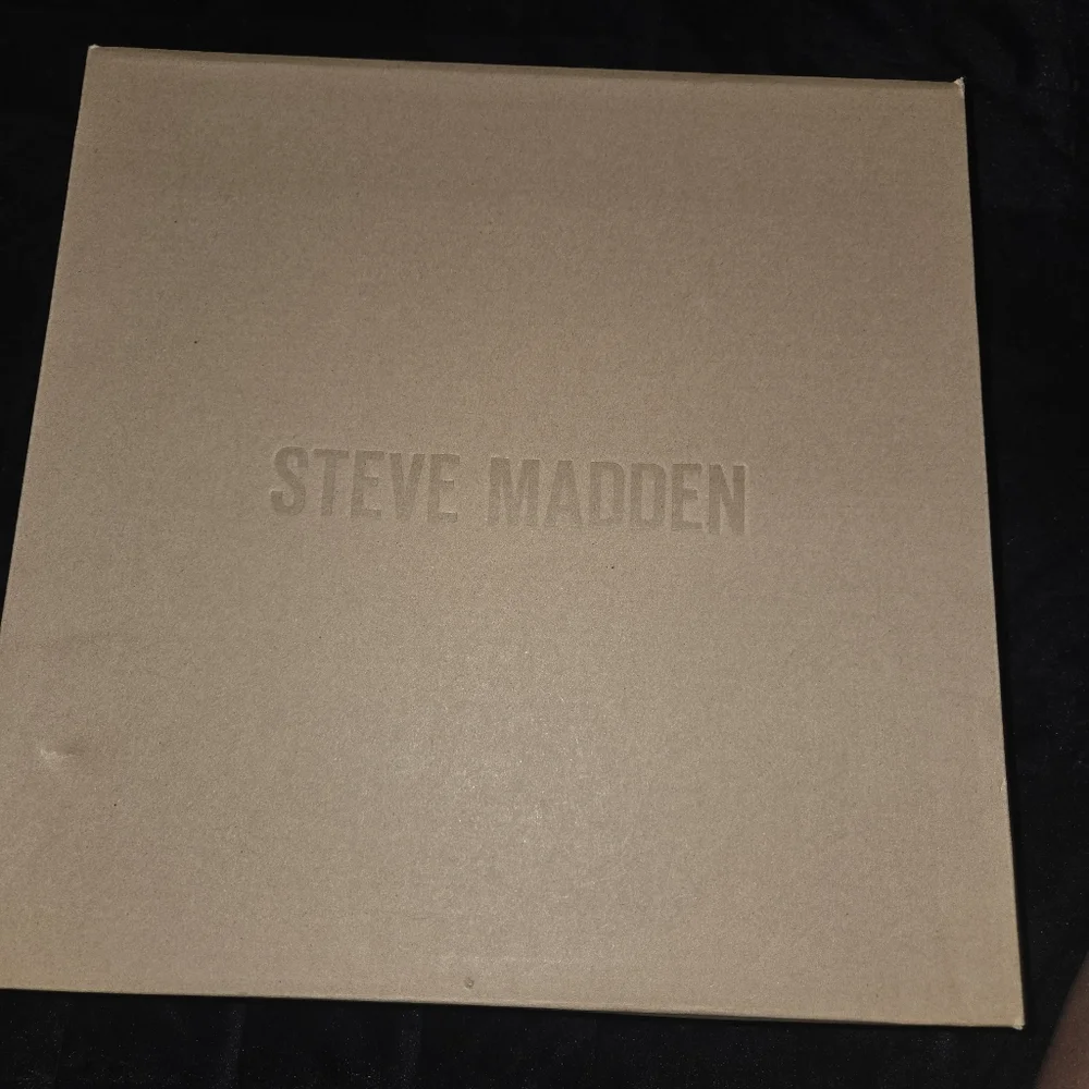 Steve Madden Silver Crystal Platform Sandals
